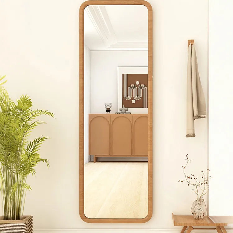 Mirror Natural Brown Glass Pine fnls-6518