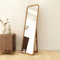 Mirror Natural Brown Glass Pine fnls-6518