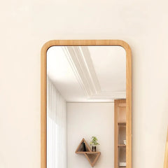 Mirror Natural Brown Glass Pine fnls-6518