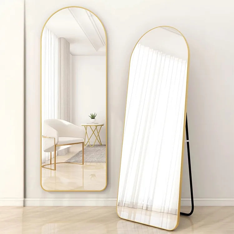 Mirror Black White Golden Glass Aluminum alloy fnls-6519