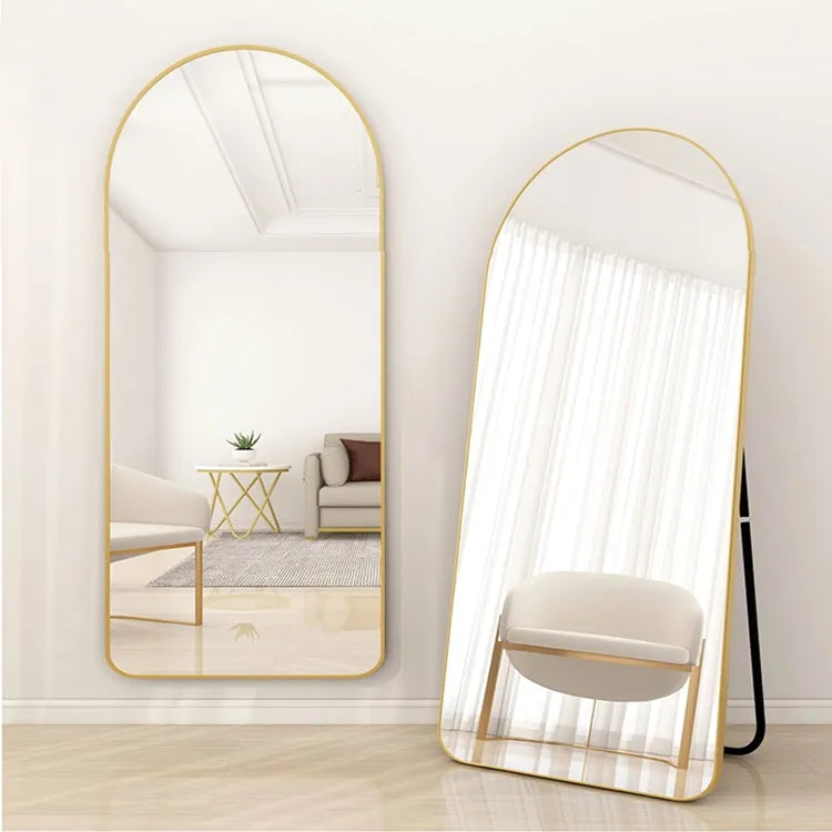 Mirror Black White Golden Glass Aluminum alloy fnls-6519