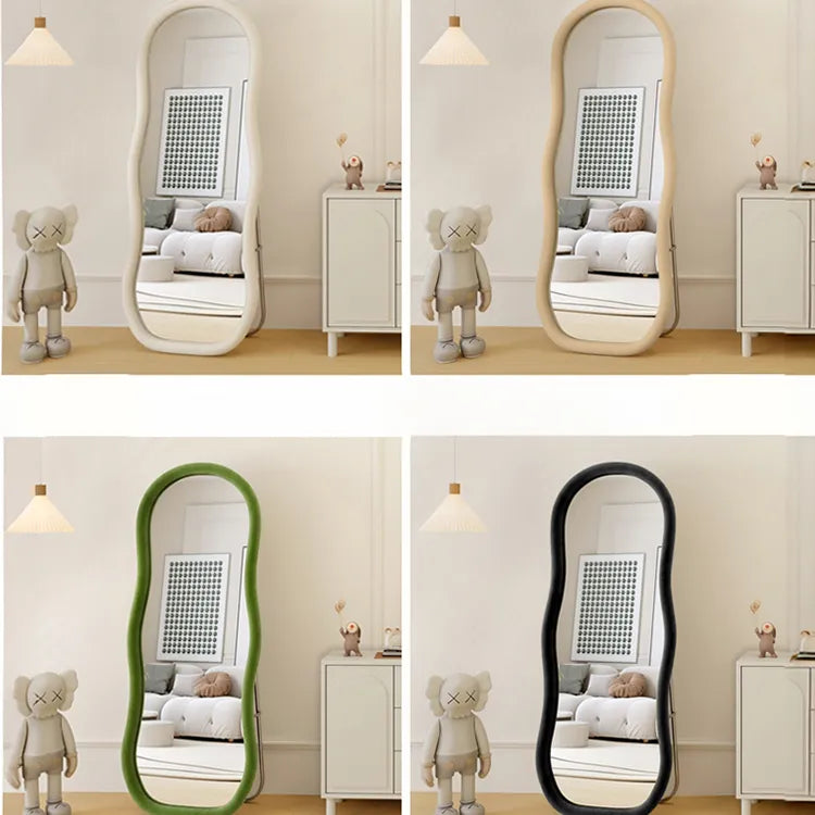 Mirror Beige Camel color Green Black Glass fnls-6521