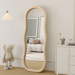 Mirror Beige Camel color Green Black Glass fnls-6521