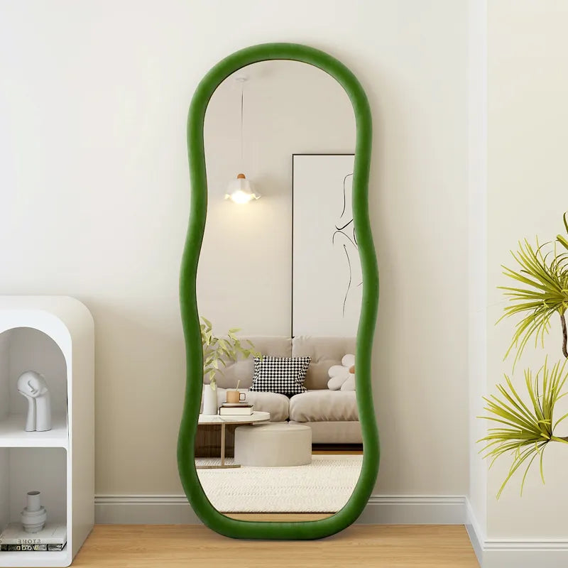 Mirror Beige Camel color Green Black Glass fnls-6521