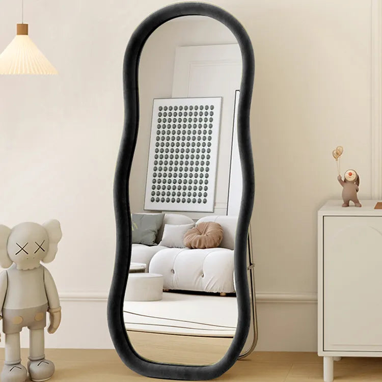Mirror Beige Camel color Green Black Glass fnls-6521