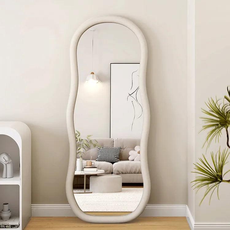 Mirror Beige Camel color Green Black Glass fnls-6521