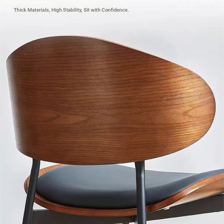 Chair Brown/Black Brown/Beige Synthetic leather Multi-layer board fsd-6368