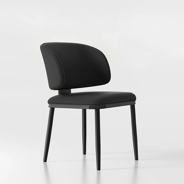 Chair Black White Synthetic leather fsd-6369