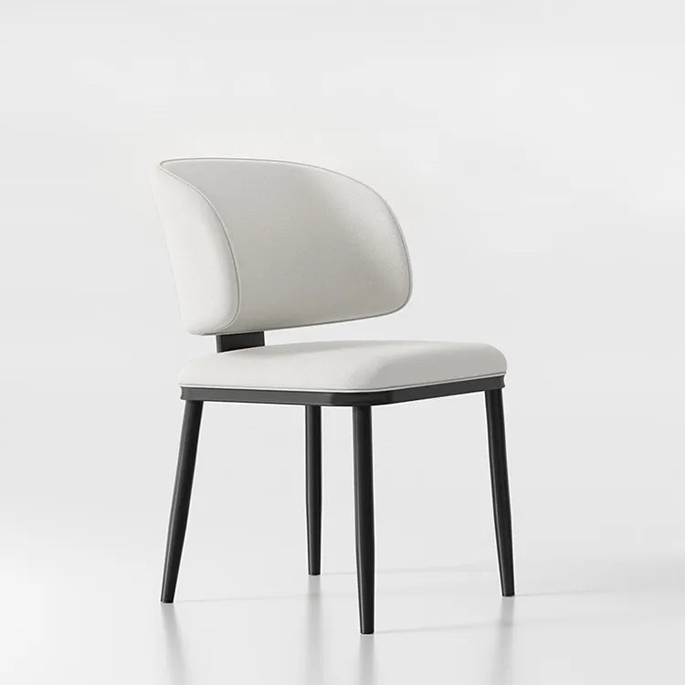 Chair Black White Synthetic leather fsd-6369