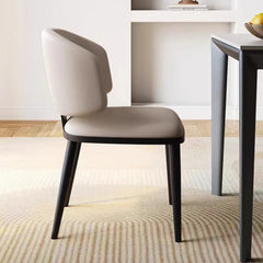Chair Black White Synthetic leather fsd-6369