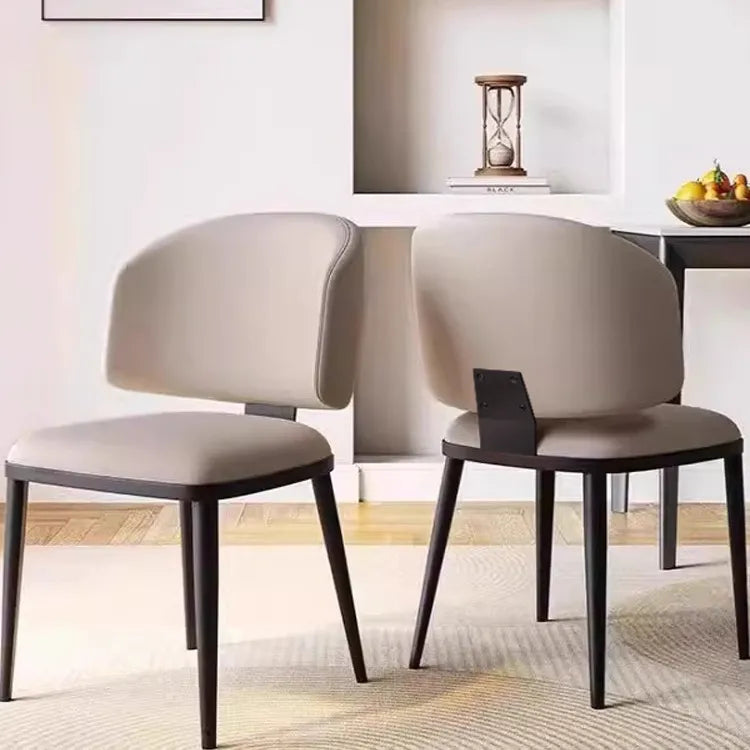 Chair Black White Synthetic leather fsd-6369