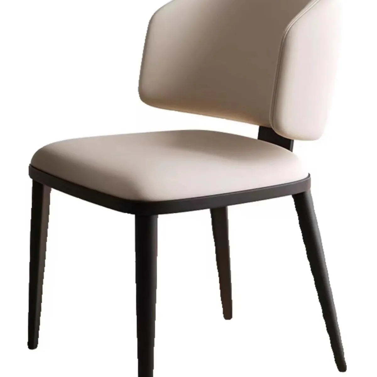 Chair Black White Synthetic leather fsd-6369