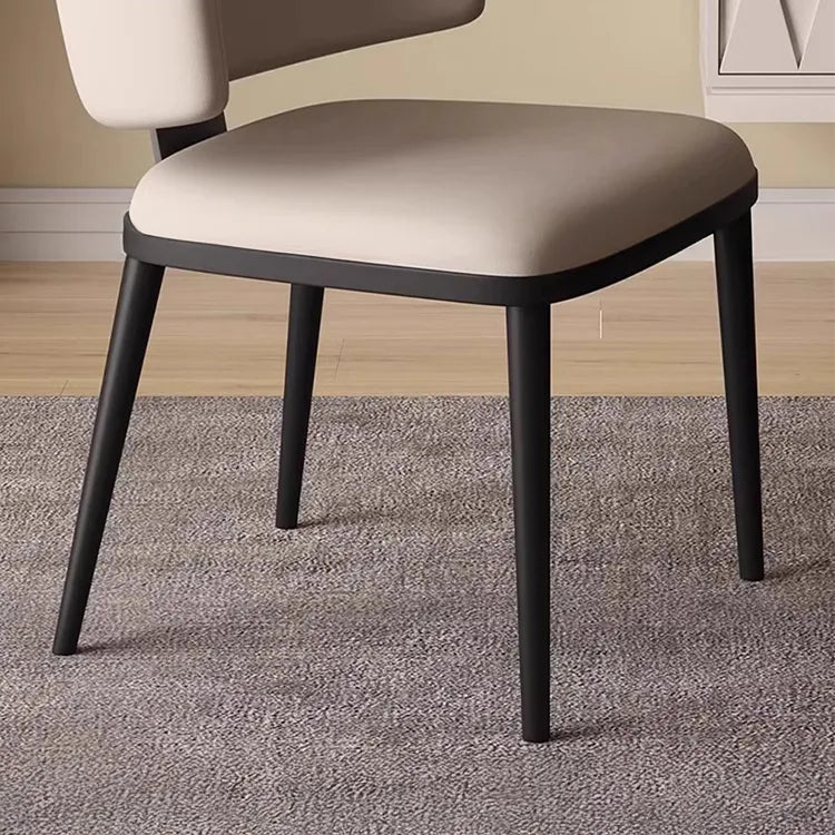 Chair Black White Synthetic leather fsd-6369