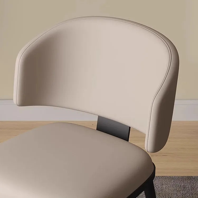 Chair Black White Synthetic leather fsd-6369