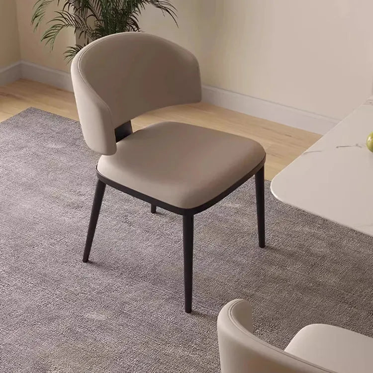 Chair Black White Synthetic leather fsd-6369