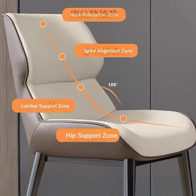 Chair Beige Synthetic leather fsd-6370