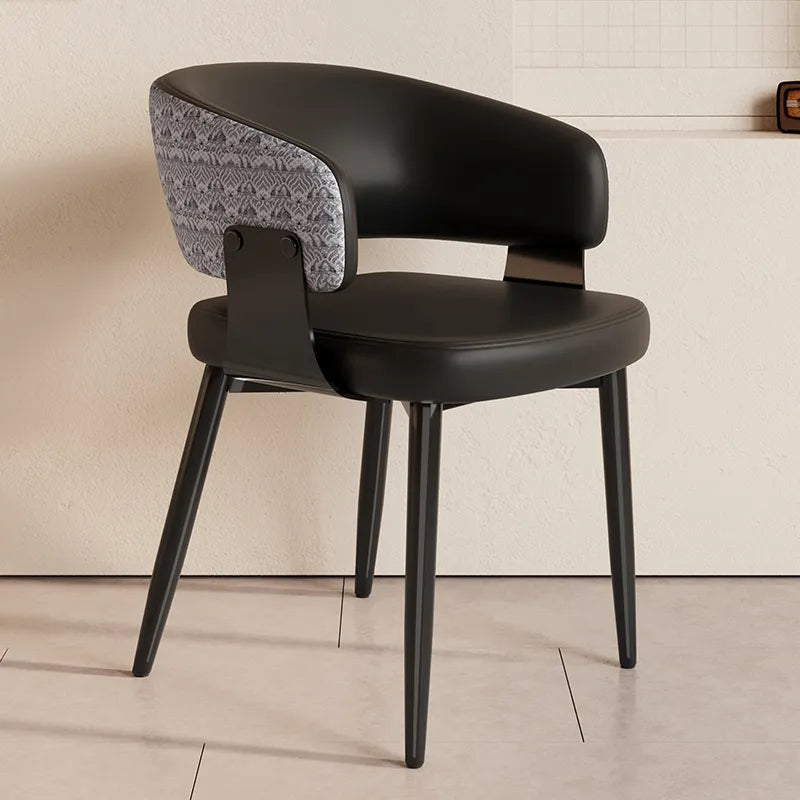Chair Black Beige COLOR1 COLOR2 Synthetic leather fsd-6371