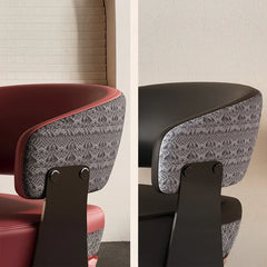 Chair Black Beige COLOR1 COLOR2 Synthetic leather fsd-6371