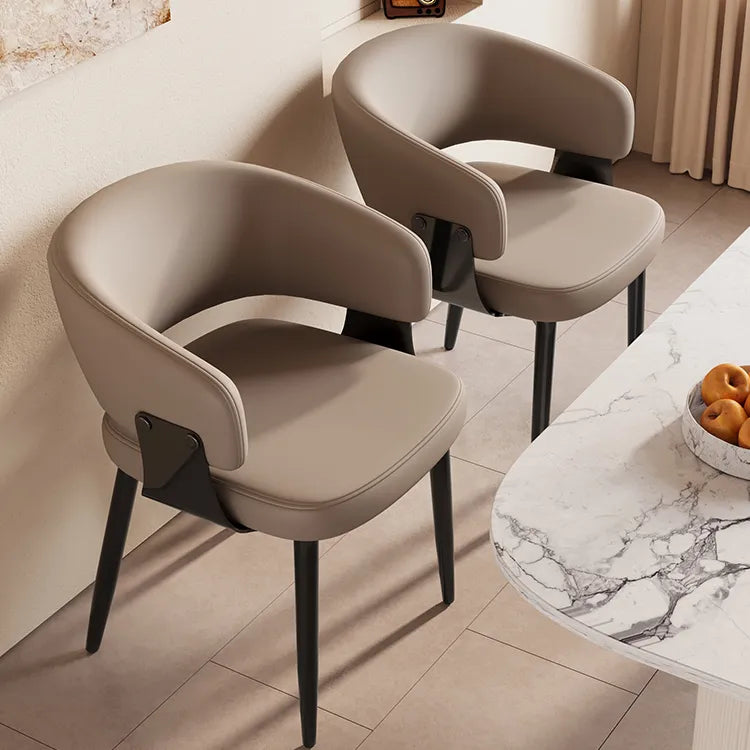 Chair Black Beige COLOR1 COLOR2 Synthetic leather fsd-6371