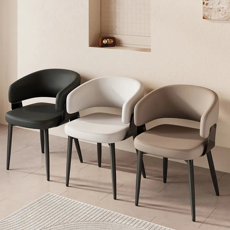 Chair Black Beige COLOR1 COLOR2 Synthetic leather fsd-6371