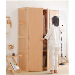 Stylish Natural Beech Wood Cabinet – Modern and Durable Storage Solution fslmz-1083