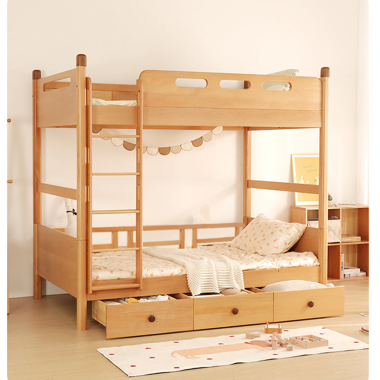 Elegant Natural Beech, Cedar, and Pine Wood Bed – Superior Craftsmanship and Timeless Design fslmz-1085