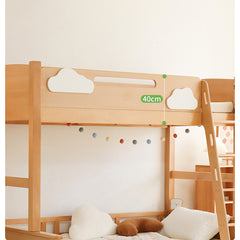 Luxurious Beech, Cedar, and Pine Wood Bed - Premium Quality and Elegant Design fslmz-1086
