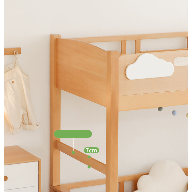 Luxurious Beech, Cedar, and Pine Wood Bed - Premium Quality and Elegant Design fslmz-1086
