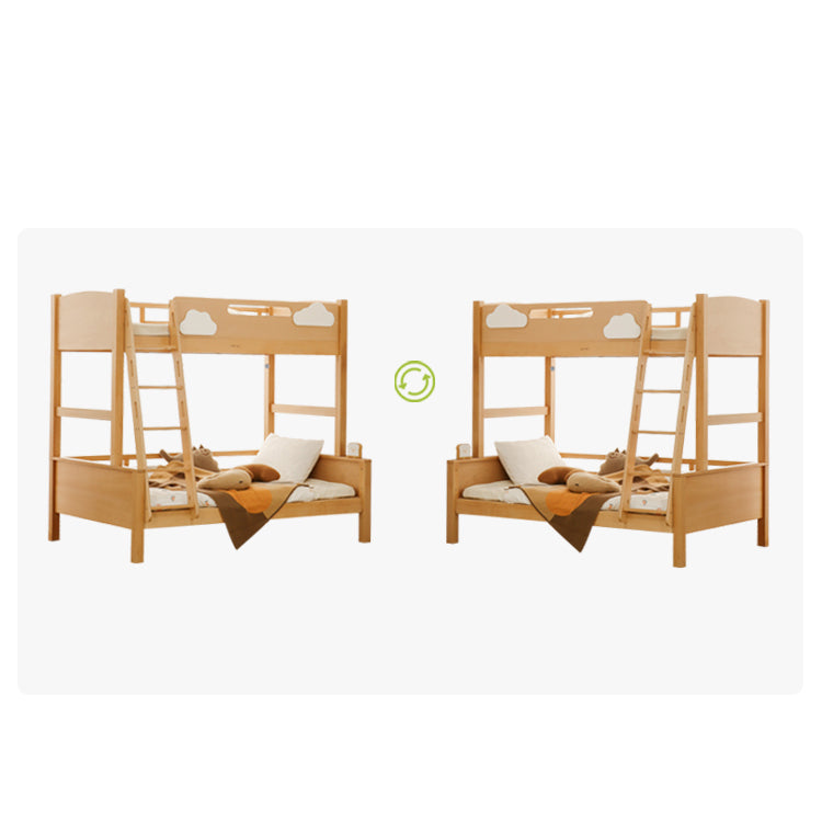 Luxurious Beech, Cedar, and Pine Wood Bed - Premium Quality and Elegant Design fslmz-1086