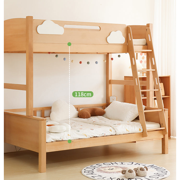 Luxurious Beech, Cedar, and Pine Wood Bed - Premium Quality and Elegant Design fslmz-1086