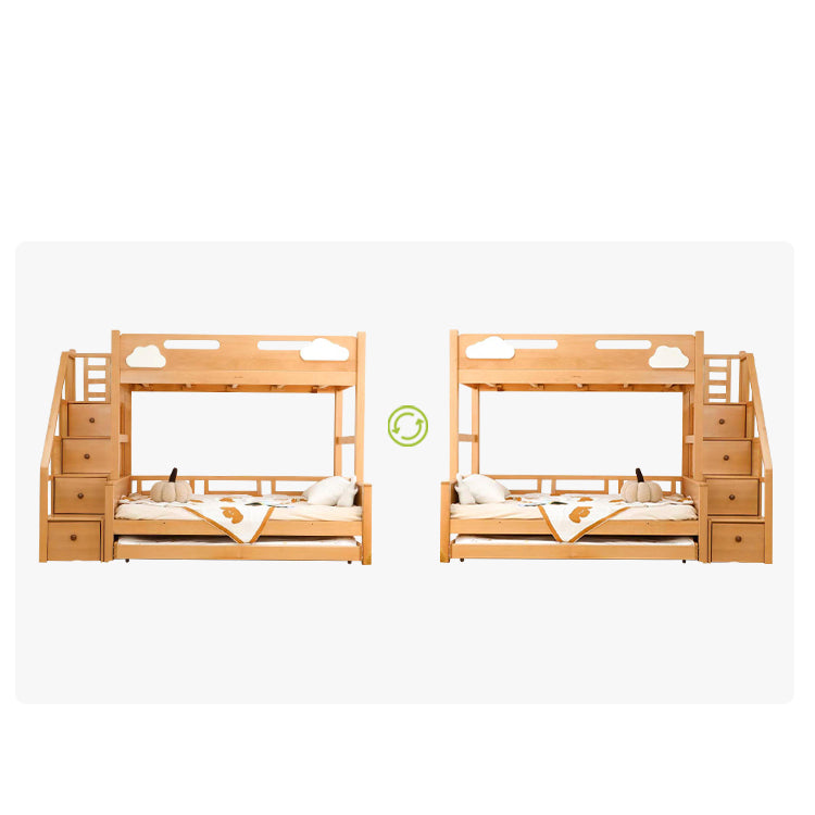 Premium Wooden Bed Frame: Beech, Cedar, Pine & Rubber Wood Options fslmz-1088