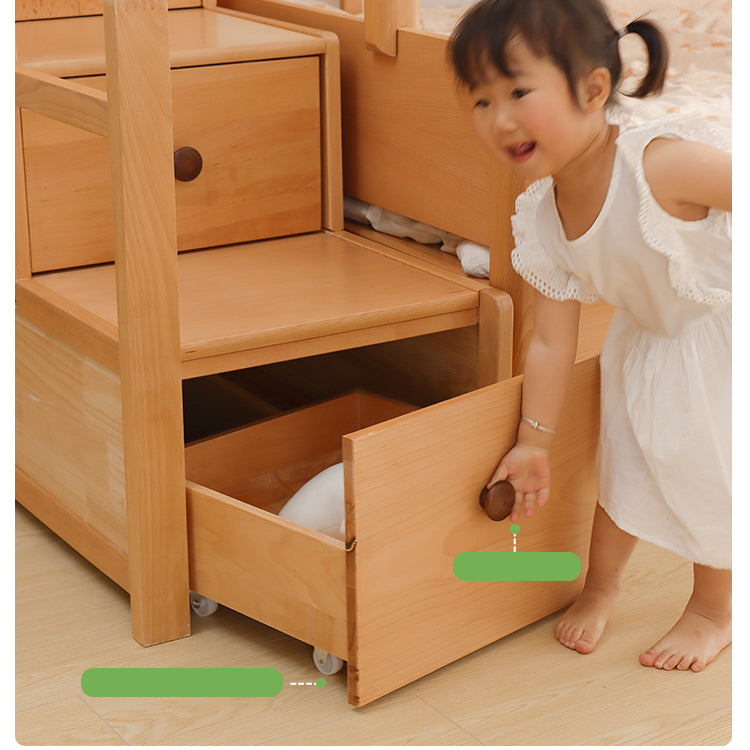 Premium Wooden Bed Frame: Beech, Cedar, Pine & Rubber Wood Options fslmz-1088
