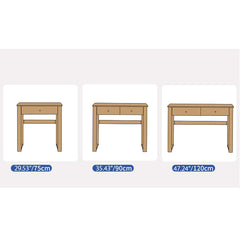 Elegant Natural Beech Wood Dining Table for Modern Homes fslmz-1100