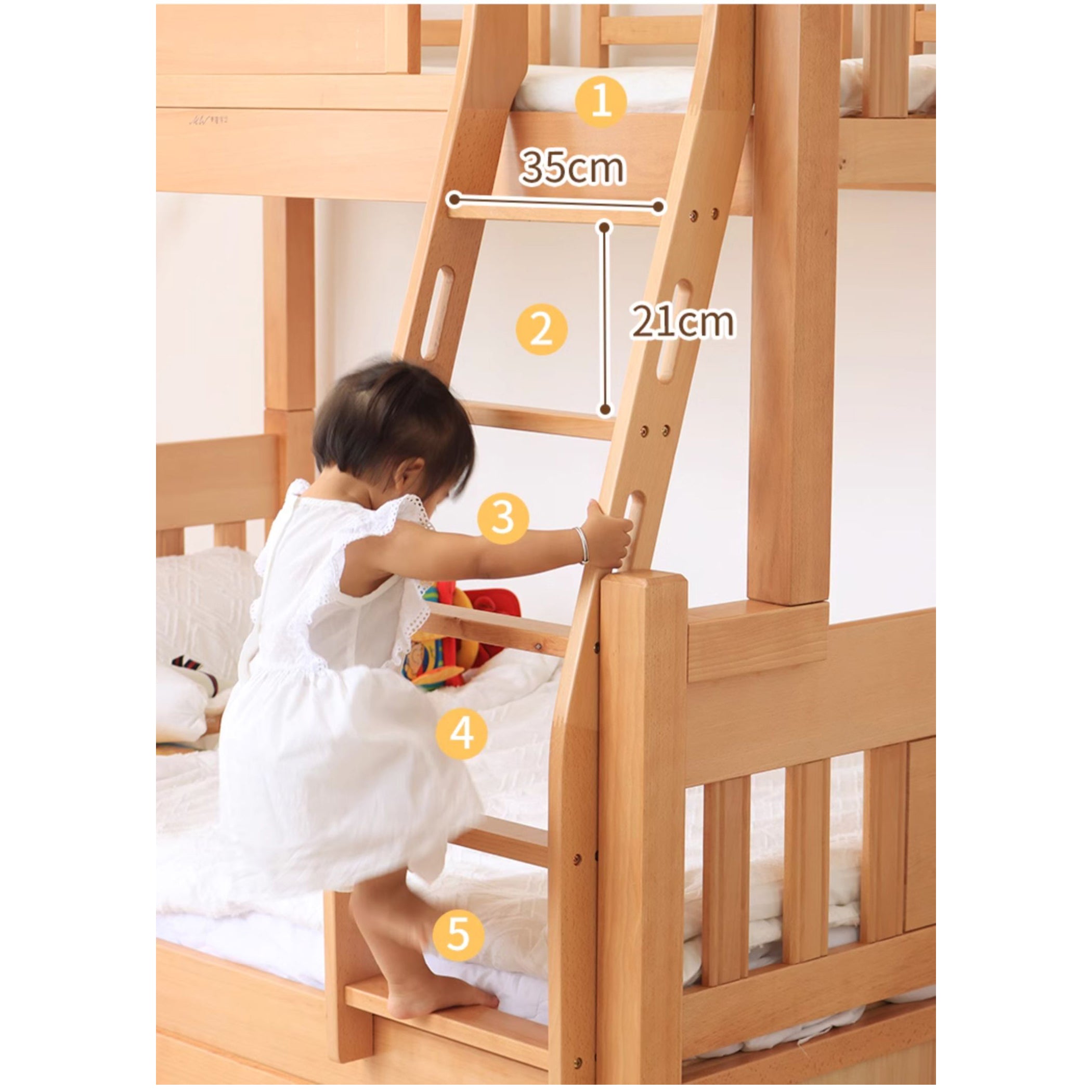 Elegant Bed Frame in Premium Beech, Pine, and Rubber Wood for Modern Bedrooms fslmz-1103