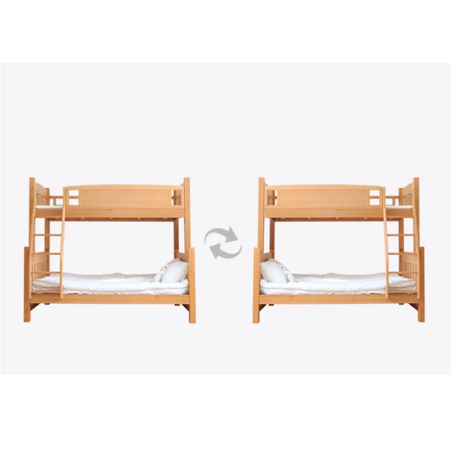 Elegant Bed Frame in Premium Beech, Pine, and Rubber Wood for Modern Bedrooms fslmz-1103
