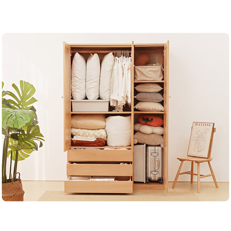 Stylish Natural Beech & Rubber Wood Cabinet for Modern Living Spaces fslmz-1117