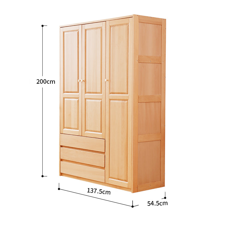 Stylish Natural Beech & Rubber Wood Cabinet for Modern Living Spaces fslmz-1117