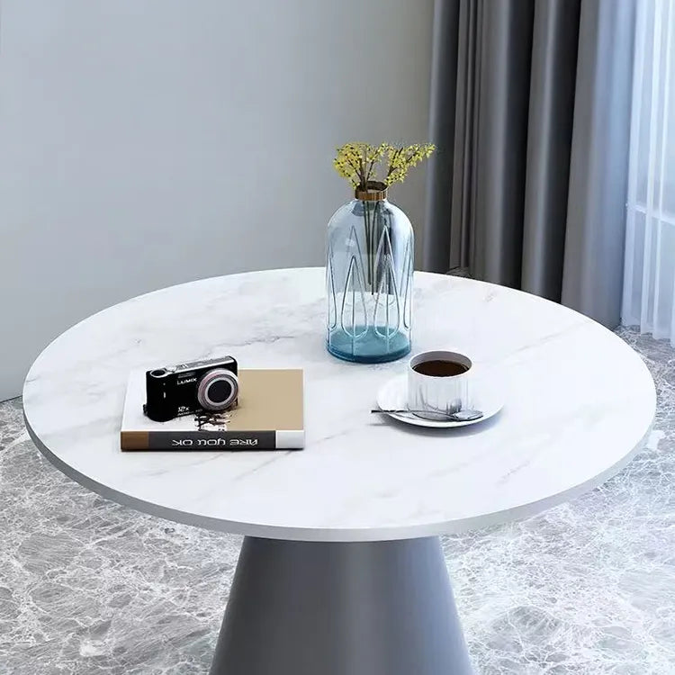 Coffee table Orange Gray Black Dark brown White Sintered Stone Synthetic leather fsmk-6346