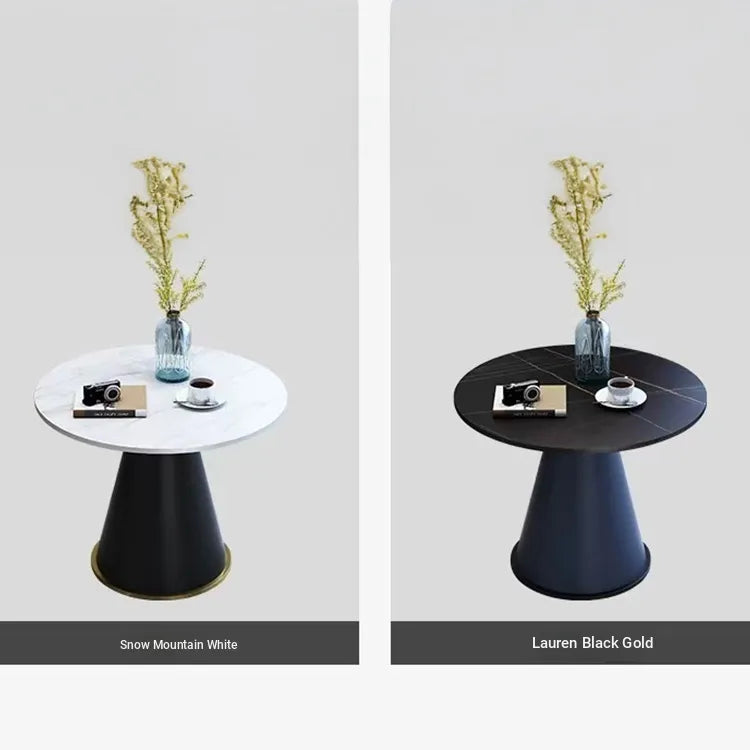 Coffee table Orange Gray Black Dark brown White Sintered Stone Synthetic leather fsmk-6346