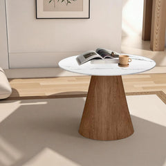 Coffee table Brown COLOR1 HDF Synthetic leather Solid wood Sintered Stone fsmk-6348