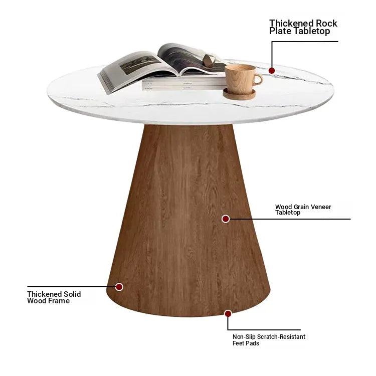 Coffee table Brown COLOR1 HDF Synthetic leather Solid wood Sintered Stone fsmk-6348