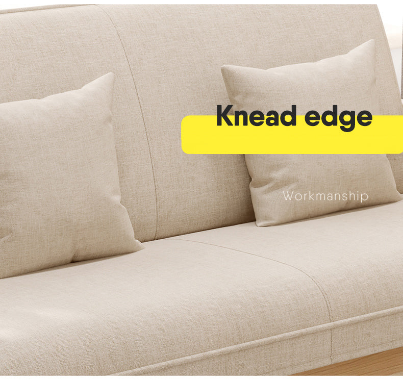 Scratch-Resistant Fabric Sofa with Black, Brown, Green, White Wood Finish fsmy-408