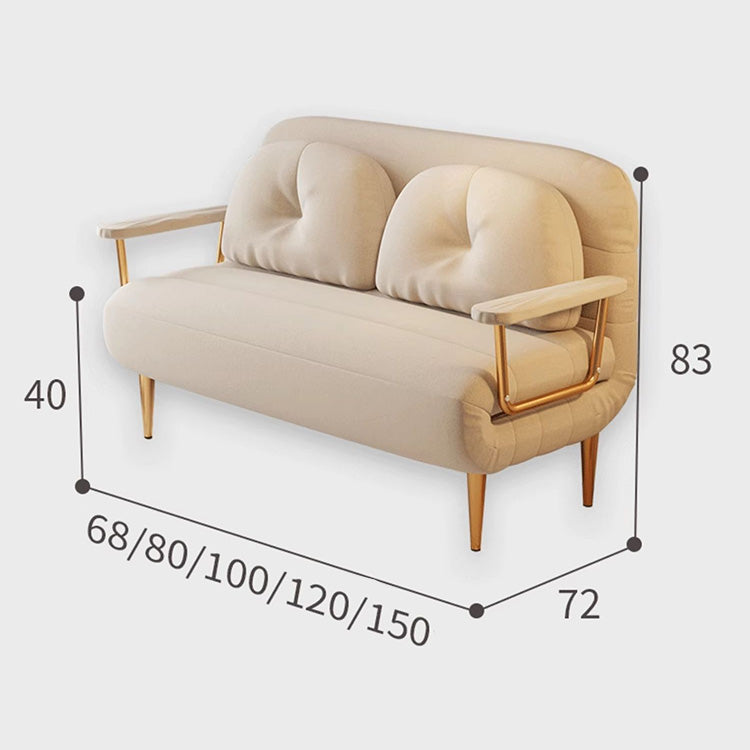 Stylish Faux Leather Sofa in Beige, Khaki, Orange, and Fog Blue - Perfect for Modern Living Rooms fsq-1413