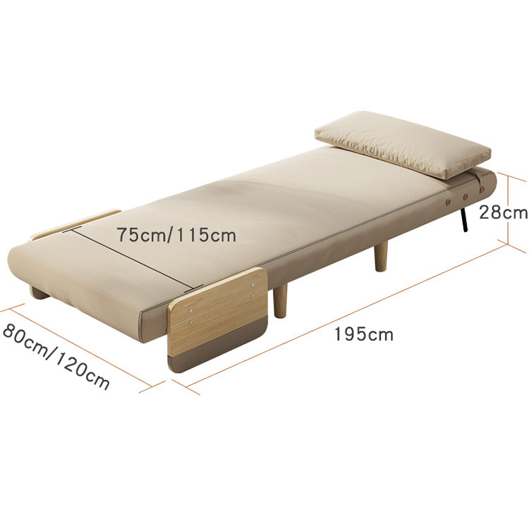 Elegant Beige Gray Sofa with Laminated Wood Frame and Cotton-Linen Upholstery fsq-1420