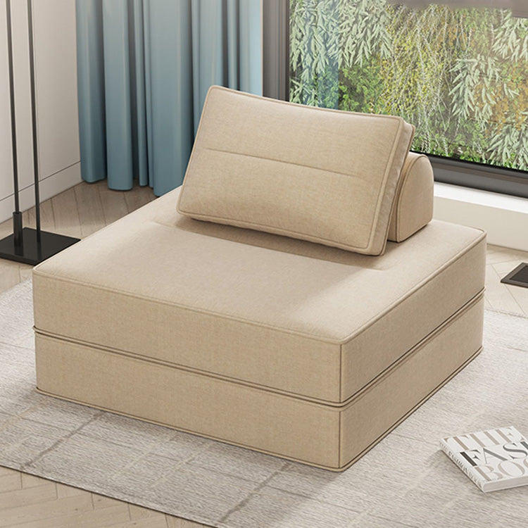 Cozy Khaki Gray Sofa - Cotton-Linen Blend, Perfect for Modern Living Rooms fsq-1421
