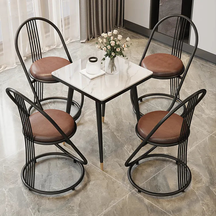 Chair Black Golden Synthetic leather ftzh-6352-ch