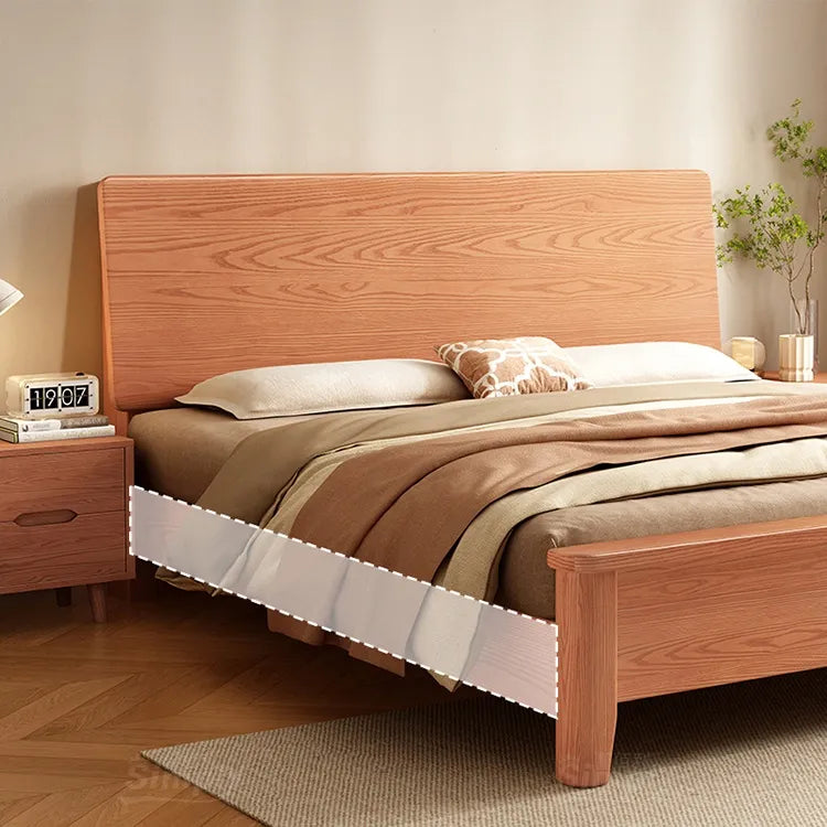 Bed Light brown Eucalyptus wood Pine fxbl-6388