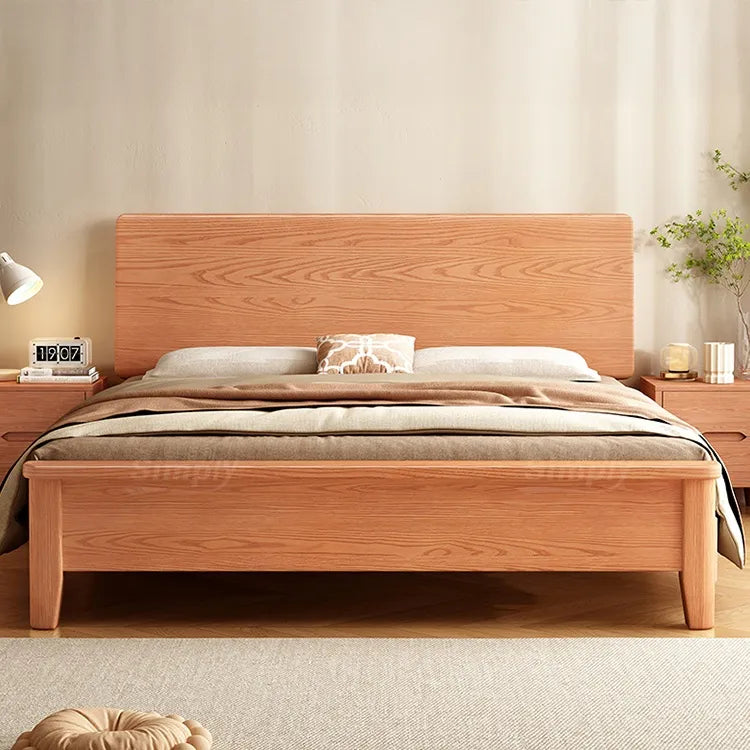 Bed Light brown Eucalyptus wood Pine fxbl-6388