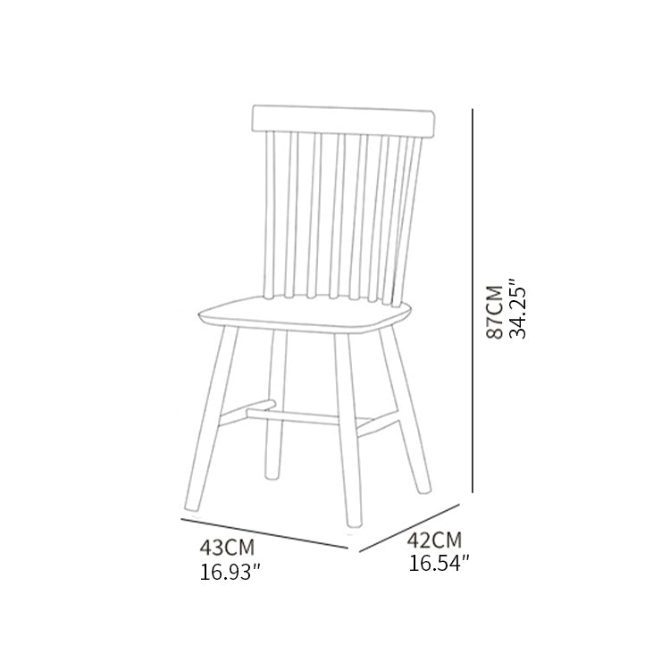 Elegant Chair in Natural Beech Wood Finish fxgmz-594