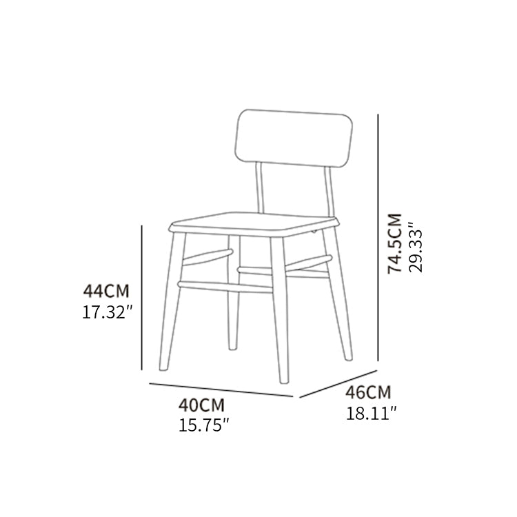 Sleek Beech Wood Chair in Natural Wood Finish – Modern and Durable Seating fxgmz-595